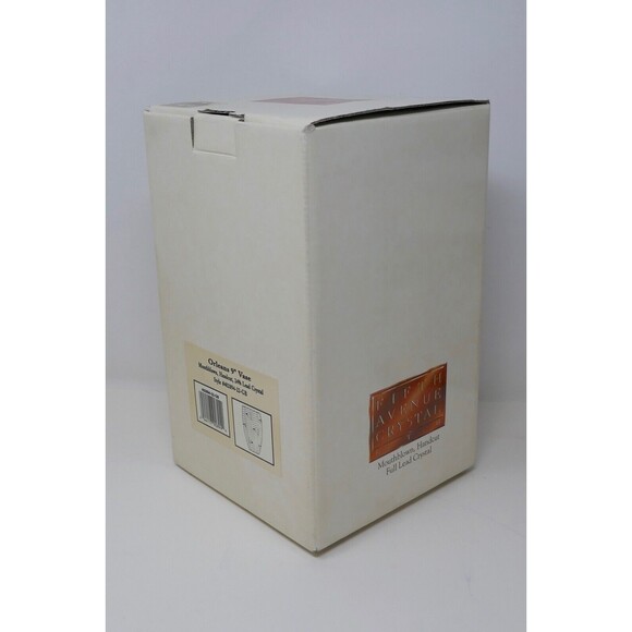 Fifth Avenue Lead Crystal Orleans 9" Vase ~ Made in Poland - Picture 9 of 12